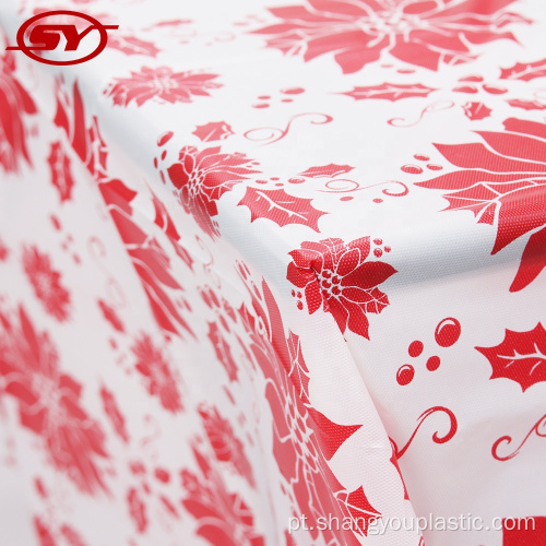 Retângulo Christmas Peva Tablecloth personalizado